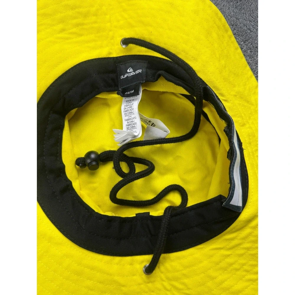 Quiksilver Newport Beach Junior Lifeguard Bucket‎ Hat Yellow L/XL AQYHA05359 NEW
